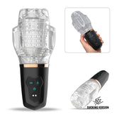 Seductiva Cyclone Crystal Glow Sucking & Vibrating Masturbator